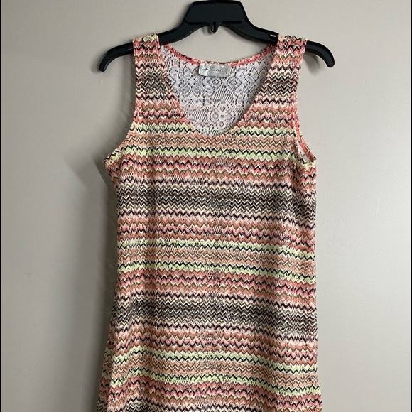 J VALDI retro striped tunic knitted mesh. Size XS - Picture 1 of 6